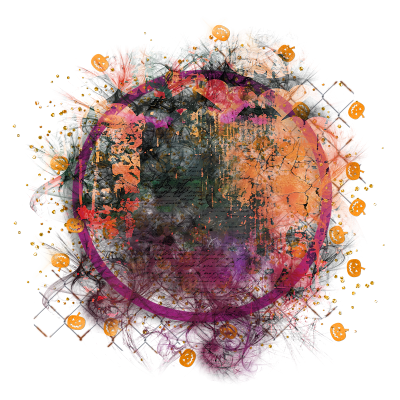 Halloween Cluster Frame 800 x 800 - Copyright Designs by Forte