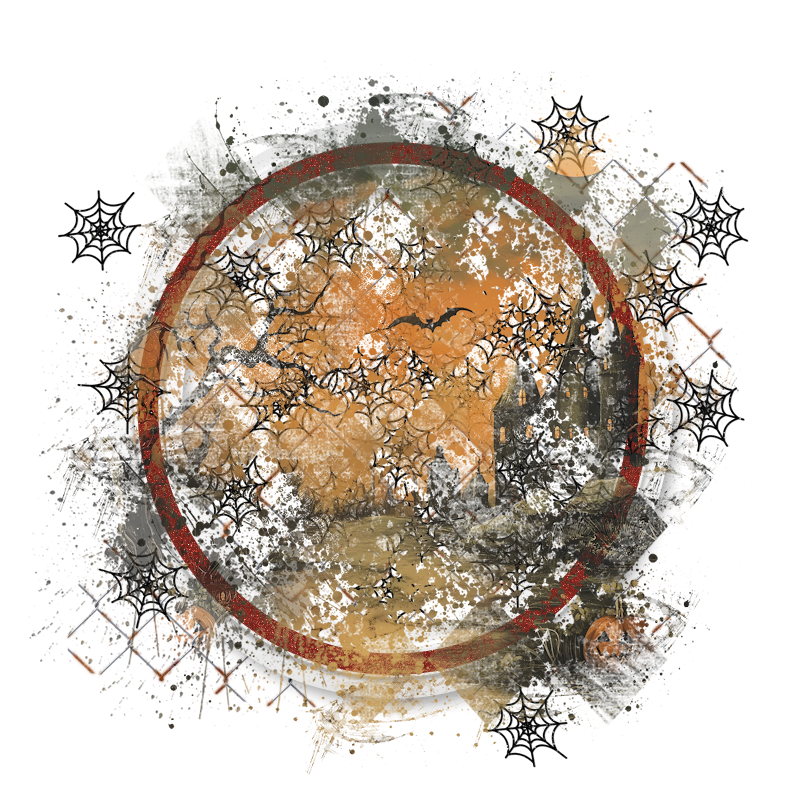 Halloween Cluster Frame 800 x 800 - Copyright Designs by Forte