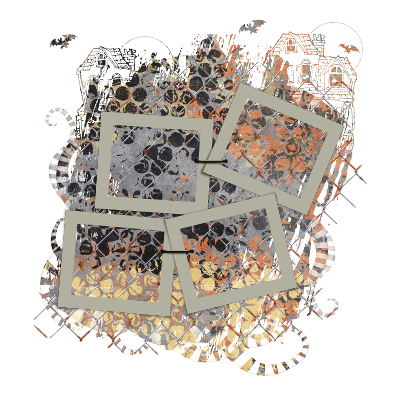 Halloween Cluster Frame 800 x 800 - Copyright Designs by Forte