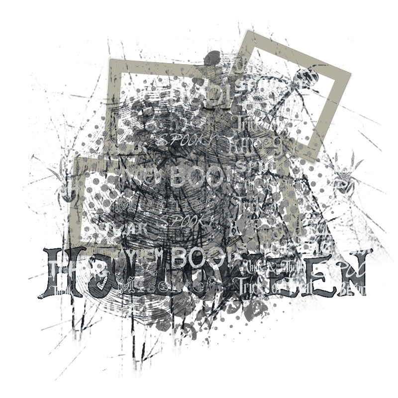 Halloween Cluster Frame 800 x 800 - Copyright Designs by Forte