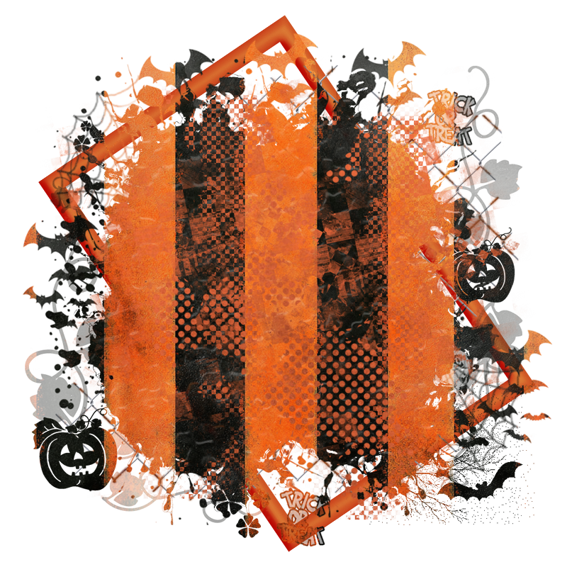 Halloween Cluster Frame 800 x 800 - Copyright Designs by Forte