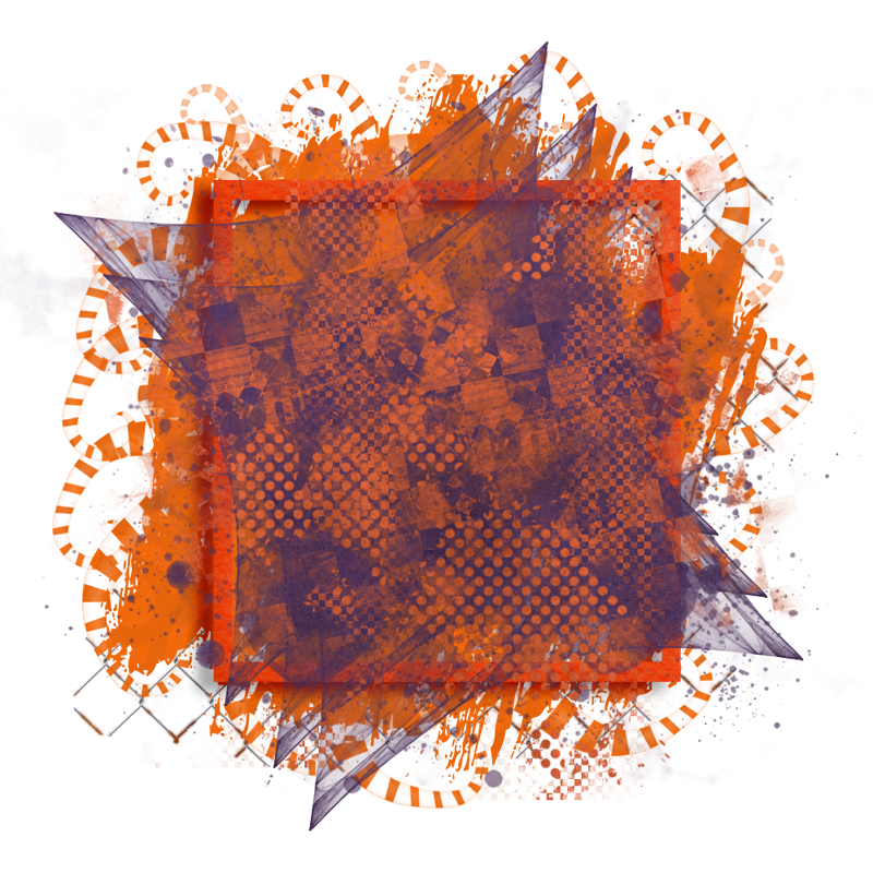 Halloween Cluster Frame 800 x 800 - Copyright Designs by Forte