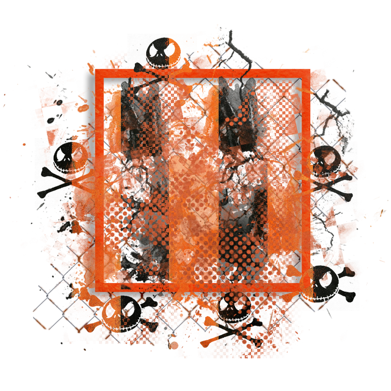 Halloween Cluster Frame 800 x 800 - Copyright Designs by Forte