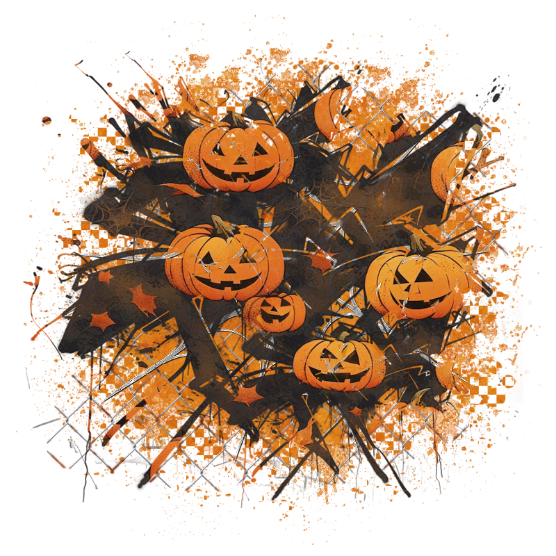 Halloween Cluster Frame 800 x 800 - Copyright Designs by Forte