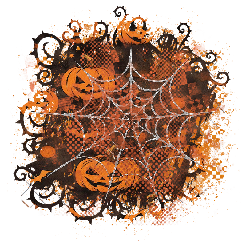 Halloween Cluster Frame 800 x 800 - Copyright Designs by Forte