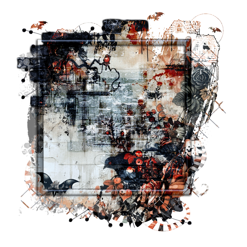 Halloween Cluster Frame 800 x 800 - Copyright Designs by Forte