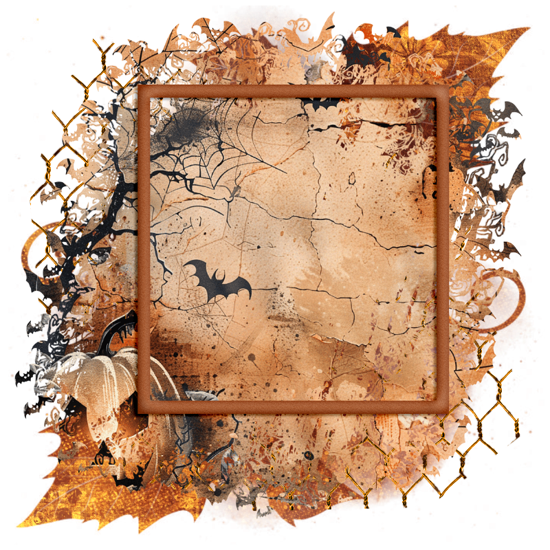 Halloween Cluster Frame 800 x 800 - Copyright Designs by Forte