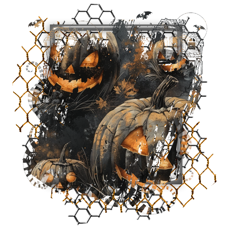 Halloween Cluster Frame 800 x 800 - Copyright Designs by Forte