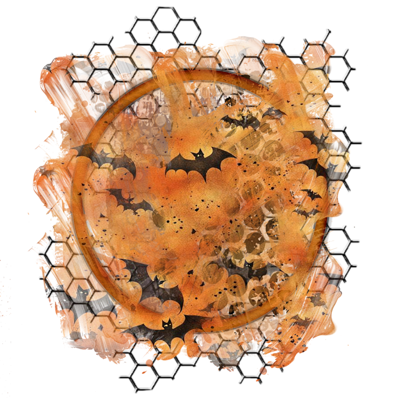 Halloween Cluster Frame 800 x 800 - Copyright Designs by Forte