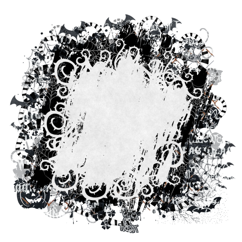 Halloween Cluster Frame 800 x 800 - Copyright Designs by Forte