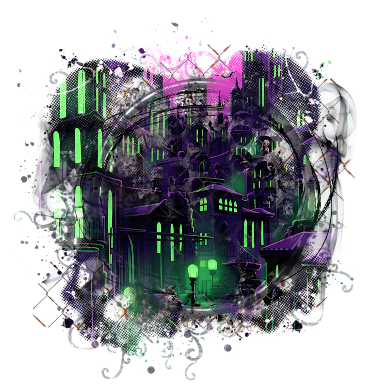 Halloween Cluster Frame 800 x 800 - Copyright Designs by Forte