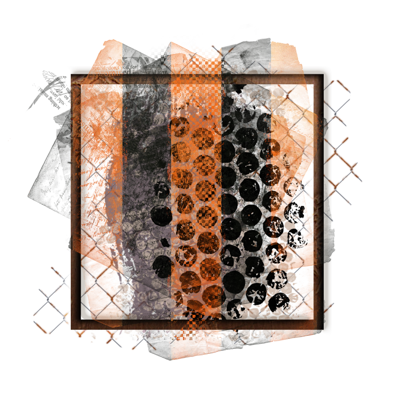 Halloween Cluster Frame 800 x 800 - Copyright Designs by Forte