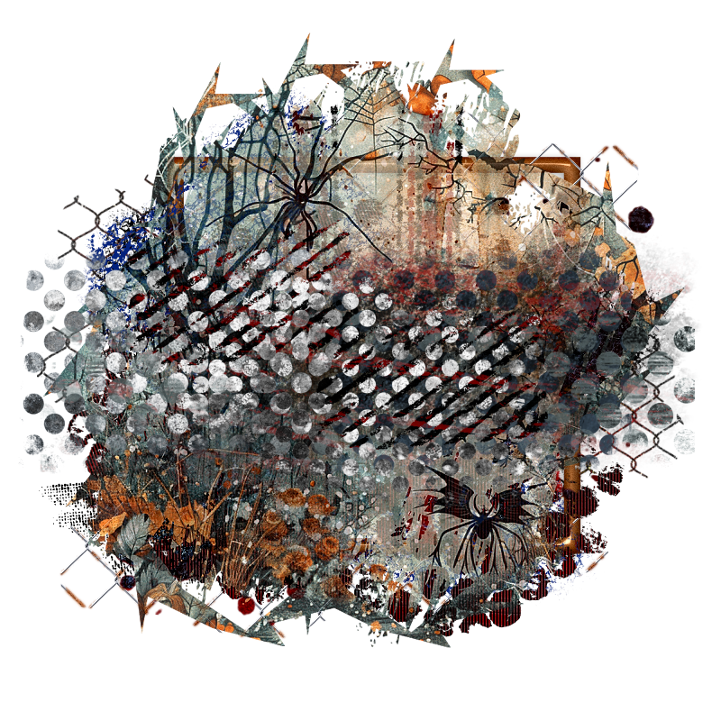 Halloween Cluster Frame 800 x 800 - Copyright Designs by Forte