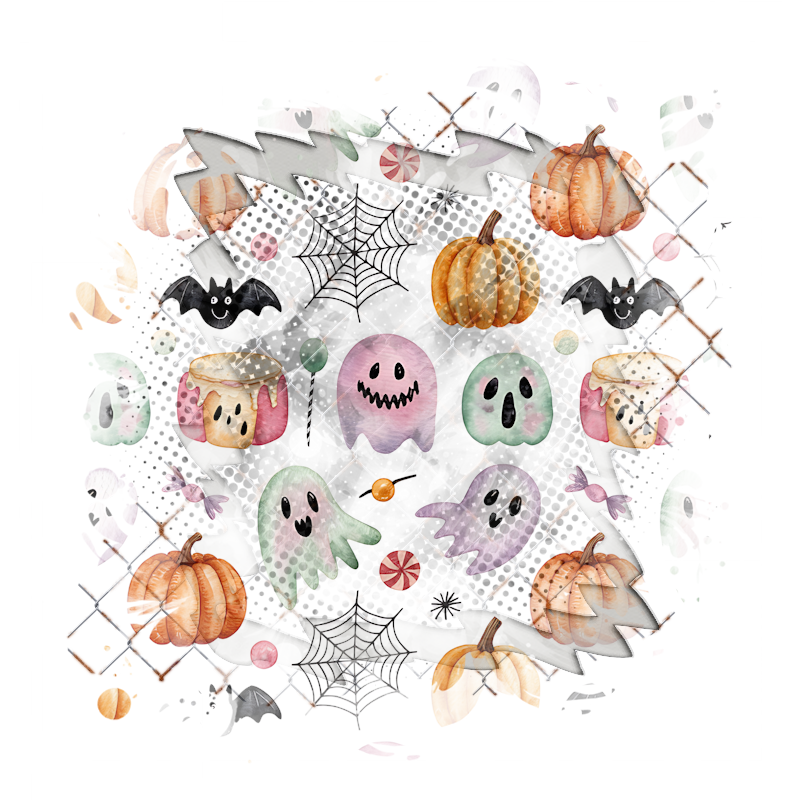 Halloween Cluster Frame 800 x 800 - Copyright Designs by Forte