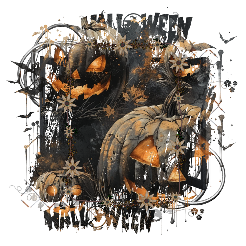 Halloween Cluster Frame 800 x 800 - Copyright Designs by Forte