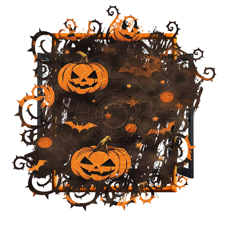 Halloween Cluster Frame 800 x 800 - Copyright Designs by Forte