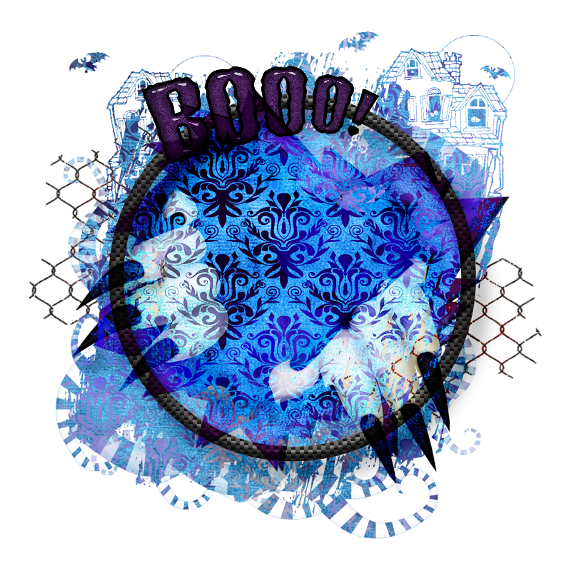 Halloween Cluster Frame 800 x 800 - Copyright Designs by Forte