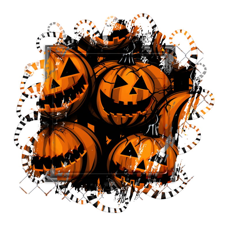 Halloween Cluster Frame 800 x 800 - Copyright Designs by Forte