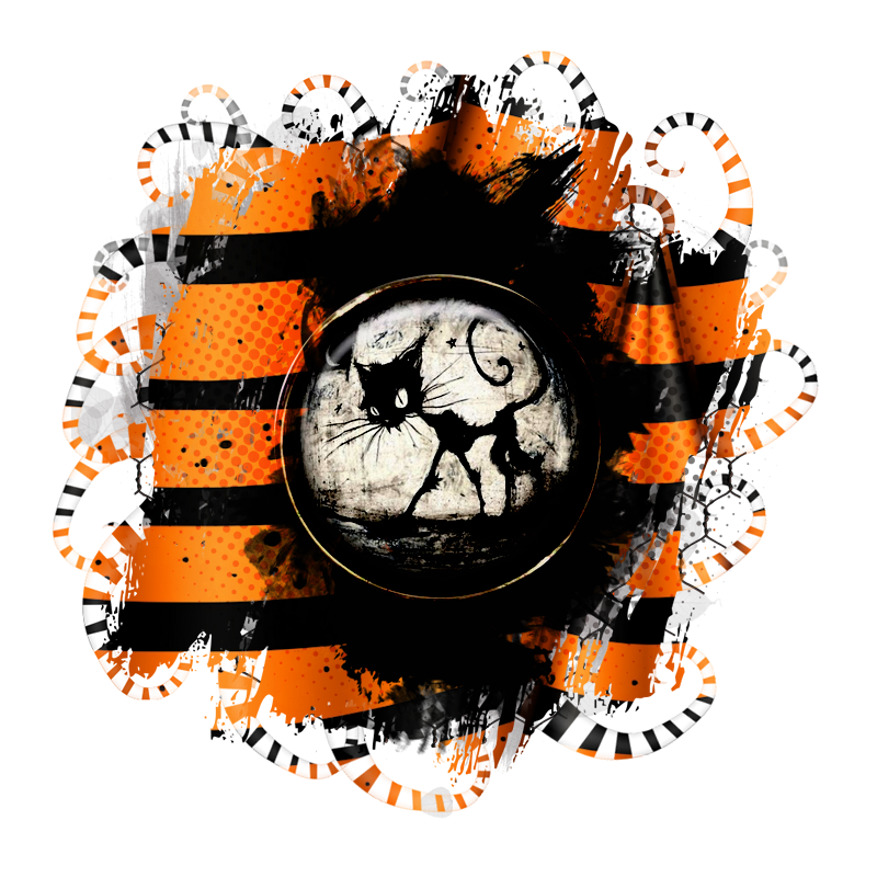 Halloween Cluster Frame 800 x 800 - Copyright Designs by Forte