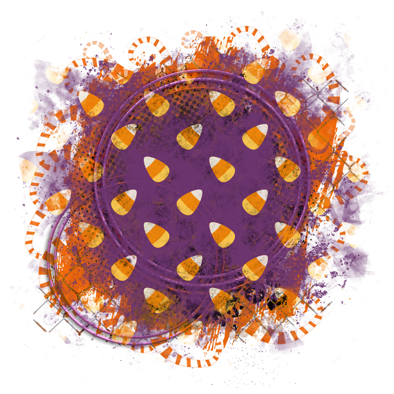 Halloween Cluster Frame 800 x 800 - Copyright Designs by Forte
