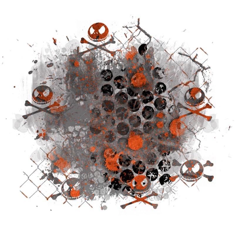 Halloween Cluster Frame 800 x 800 - Copyright Designs by Forte