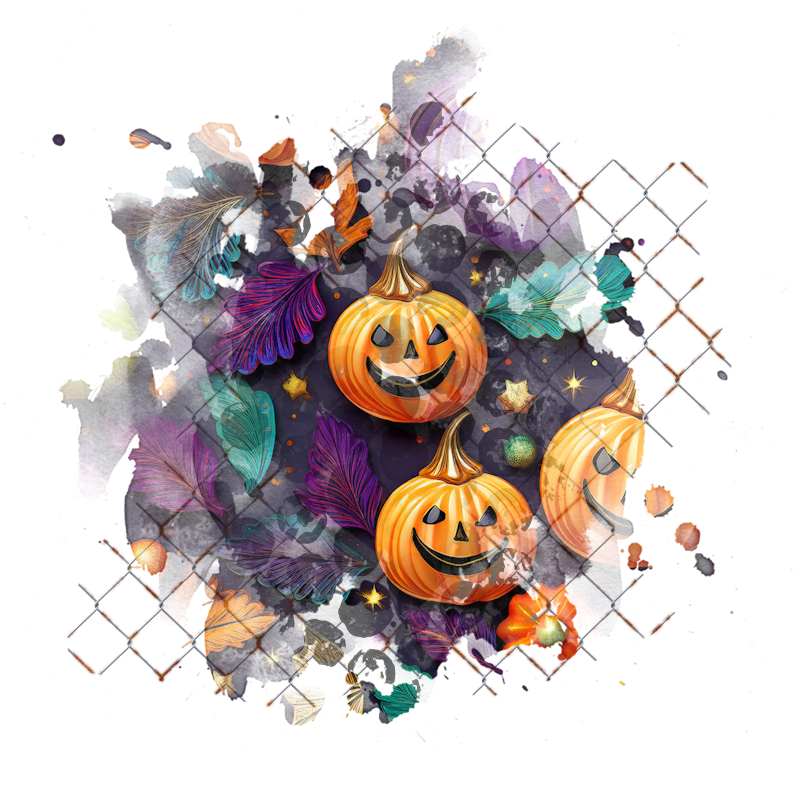 Halloween Cluster Frame 800 x 800 - Copyright Designs by Forte