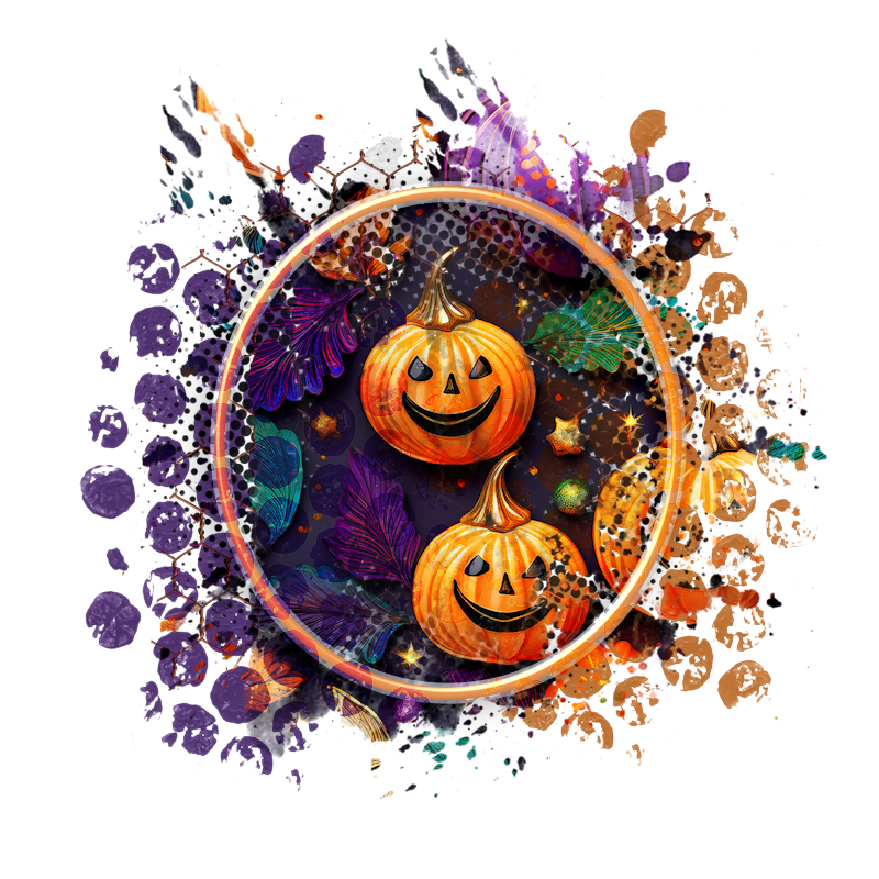 Halloween Cluster Frame 800 x 800 - Copyright Designs by Forte