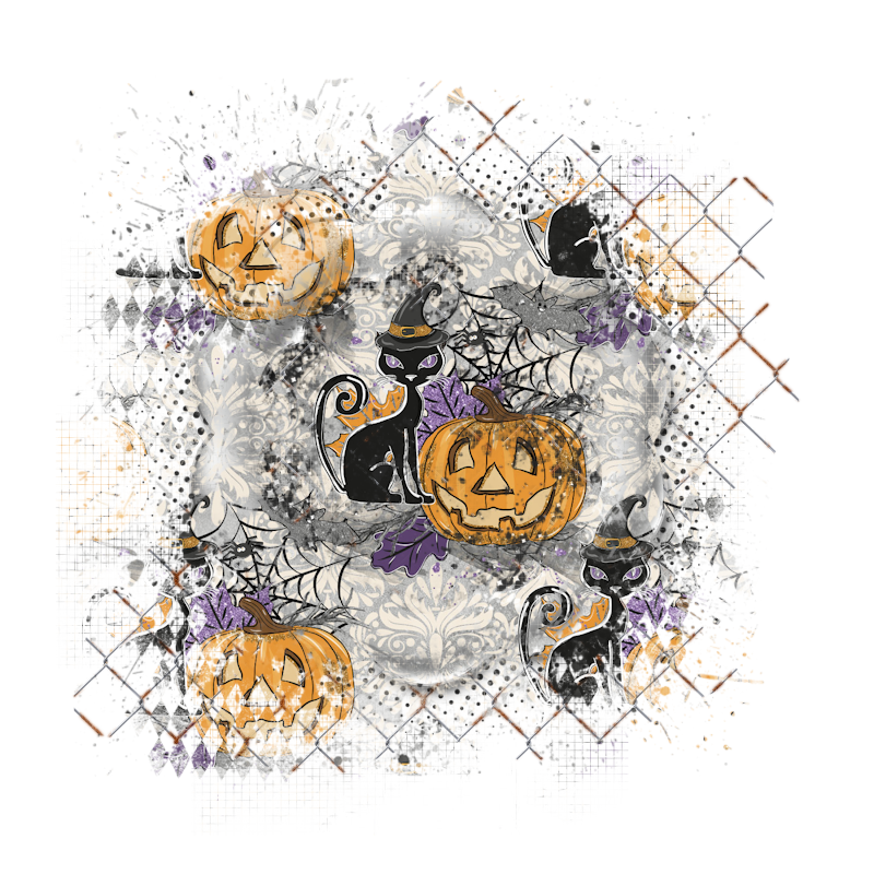 Halloween Cluster Frame 800 x 800 - Copyright Designs by Forte