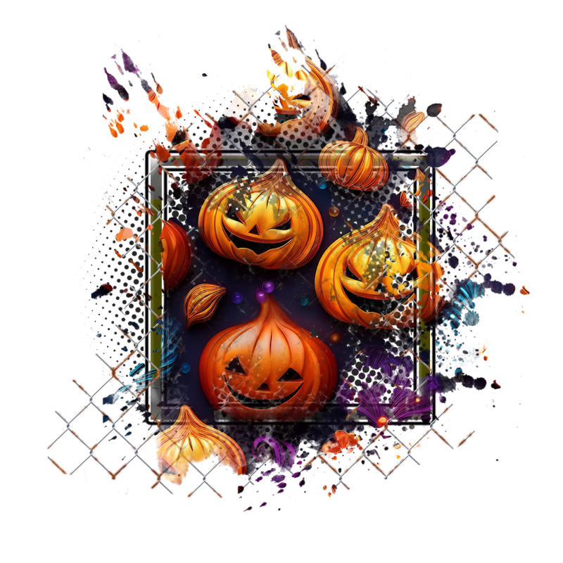 Halloween Cluster Frame 800 x 800 - Copyright Designs by Forte