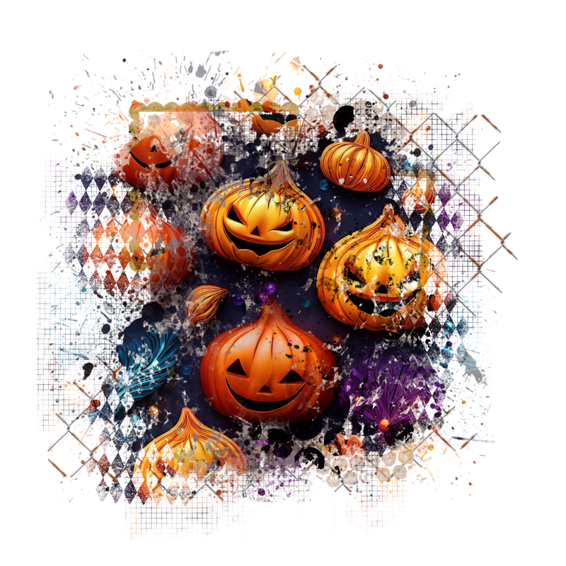 Halloween Cluster Frame 800 x 800 - Copyright Designs by Forte