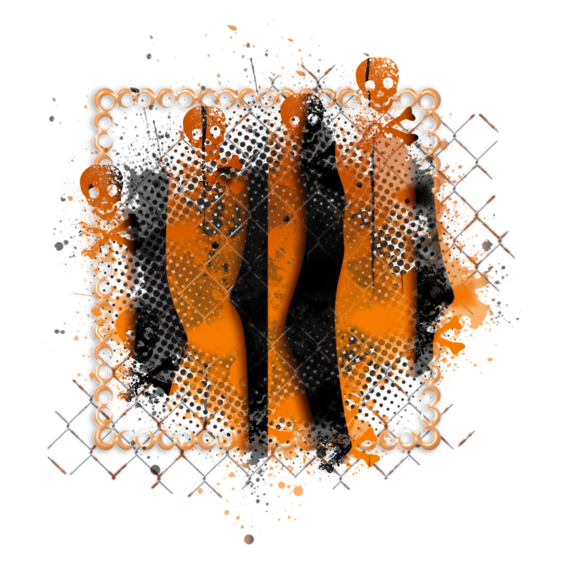 Halloween Cluster Frame 800 x 800 - Copyright Designs by Forte