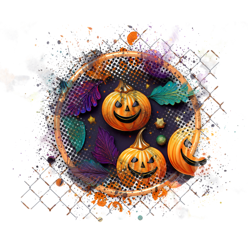 Halloween Cluster Frame 800 x 800 - Copyright Designs by Forte
