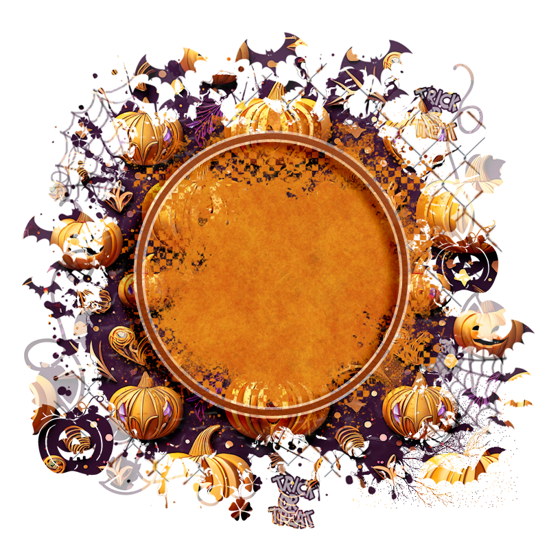 Halloween Cluster Frame 800 x 800 - Copyright Designs by Forte