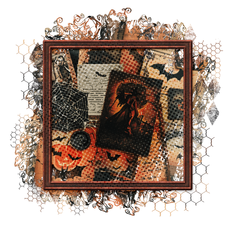 Halloween Cluster Frame 800 x 800 - Copyright Designs by Forte