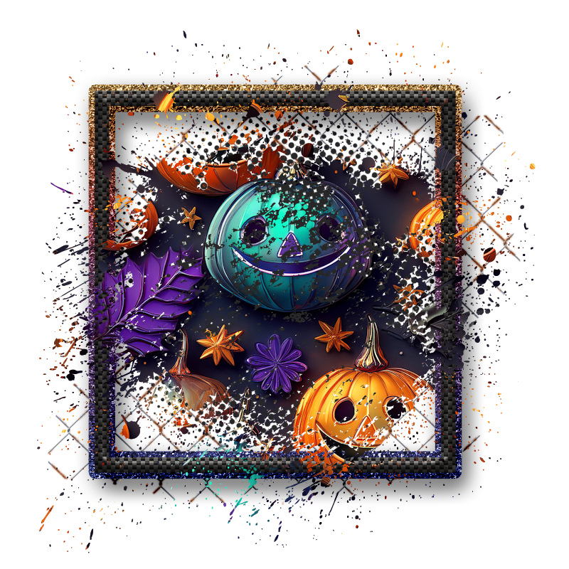 Halloween Cluster Frame 800 x 800 - Copyright Designs by Forte