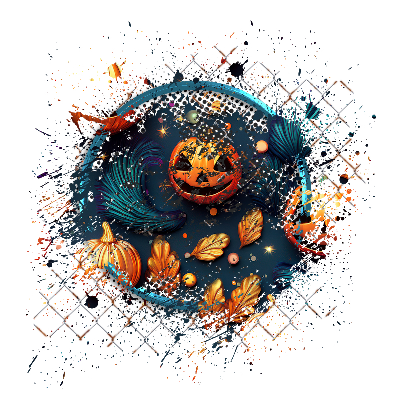 Halloween Cluster Frame 800 x 800 - Copyright Designs by Forte