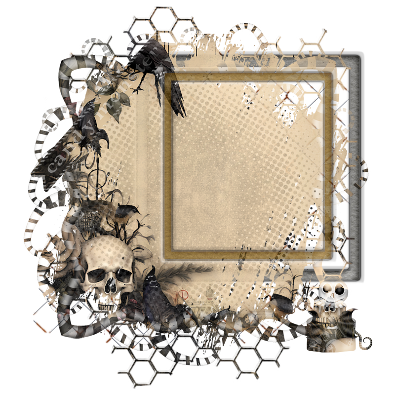 Halloween Cluster Frame 800 x 800 - Copyright Designs by Forte