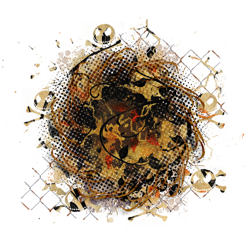 Halloween Cluster Frame 800 x 800 - Copyright Designs by Forte