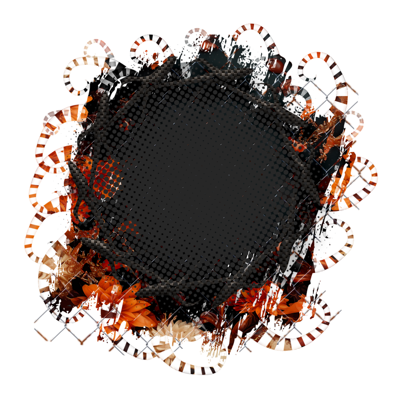 Halloween Cluster Frame 800 x 800 - Copyright Designs by Forte