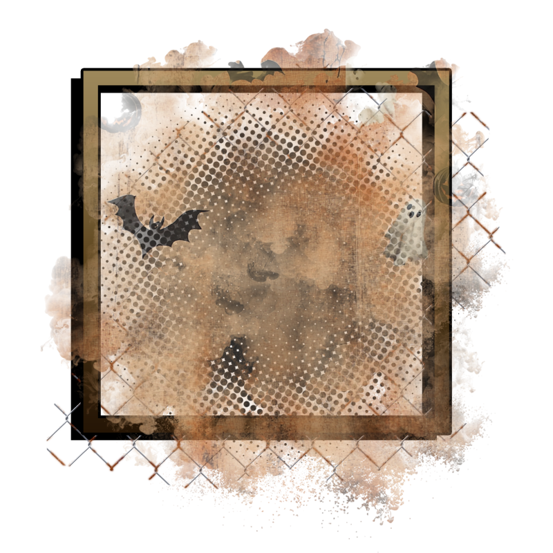 Halloween Cluster Frame 800 x 800 - Copyright Designs by Forte