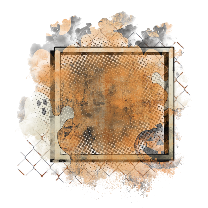 Halloween Cluster Frame 800 x 800 - Copyright Designs by Forte