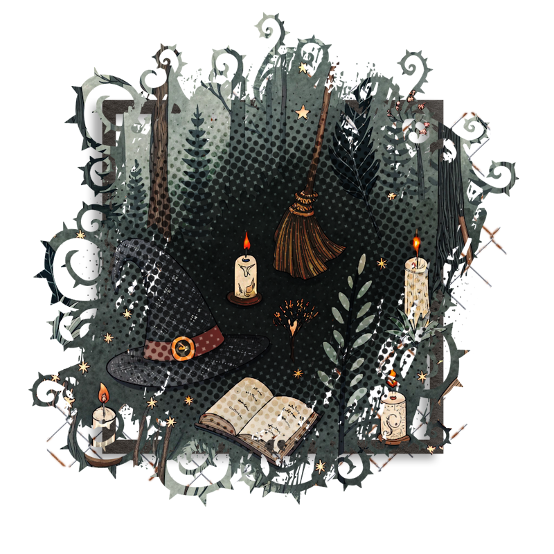 Halloween Cluster Frame 800 x 800 - Copyright Designs by Forte