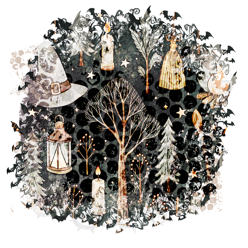 Halloween Cluster Frame 800 x 800 - Copyright Designs by Forte