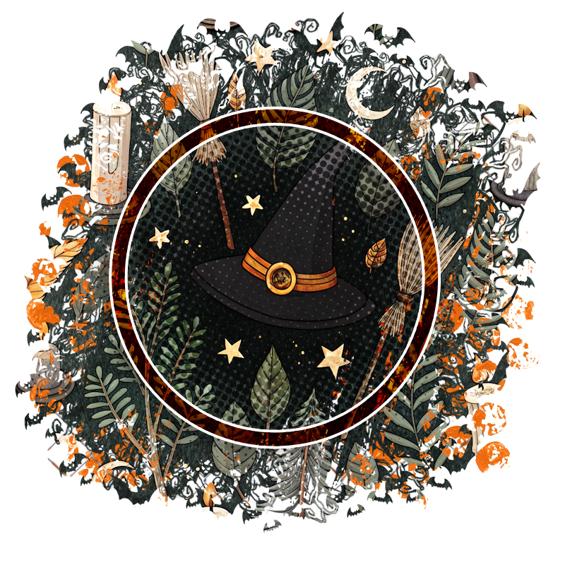Halloween Cluster Frame 800 x 800 - Copyright Designs by Forte