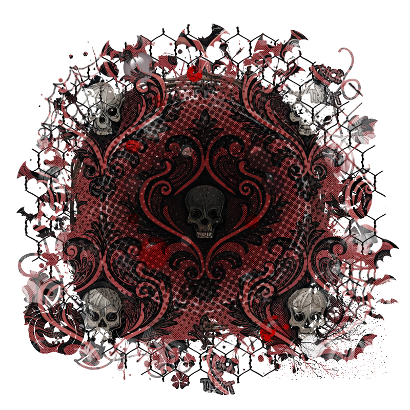 Halloween Cluster Frame 800 x 800 - Copyright Designs by Forte