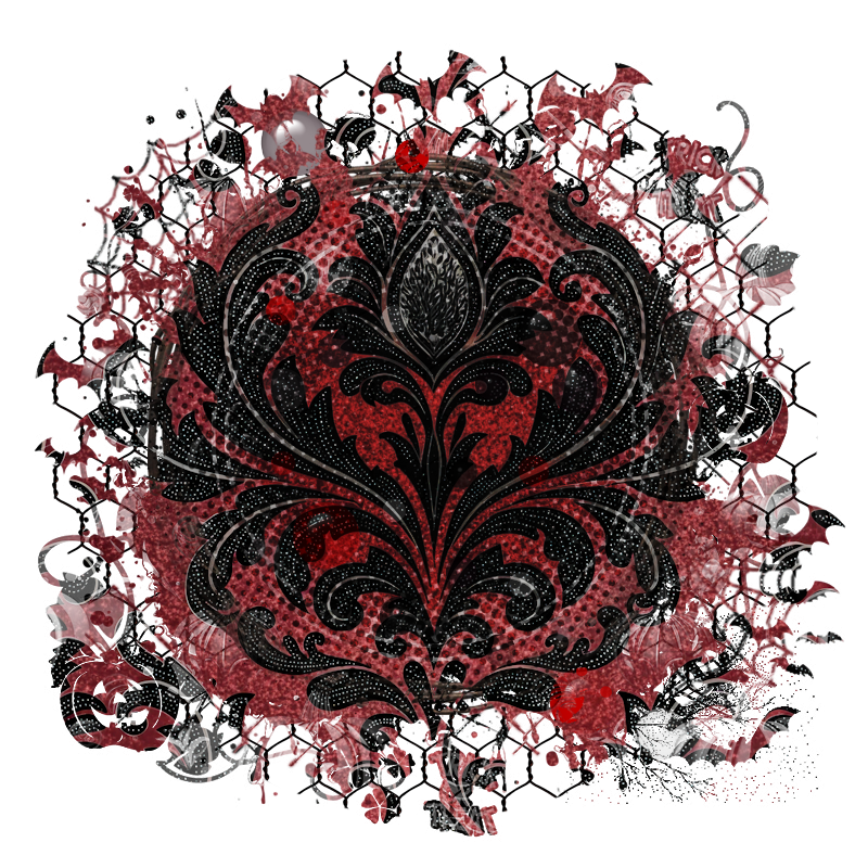 Halloween Cluster Frame 800 x 800 - Copyright Designs by Forte