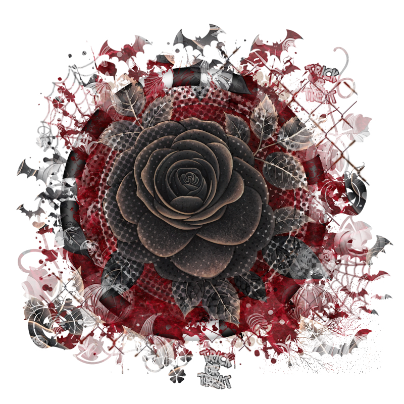 Halloween Cluster Frame 800 x 800 - Copyright Designs by Forte