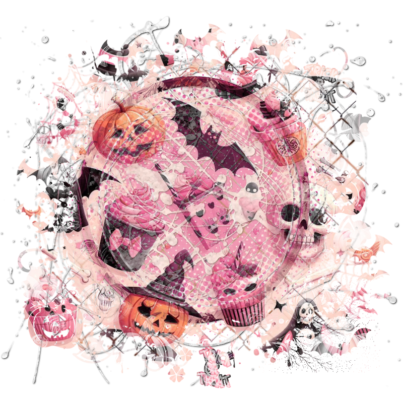Halloween Cluster Frame 800 x 800 - Copyright Designs by Forte