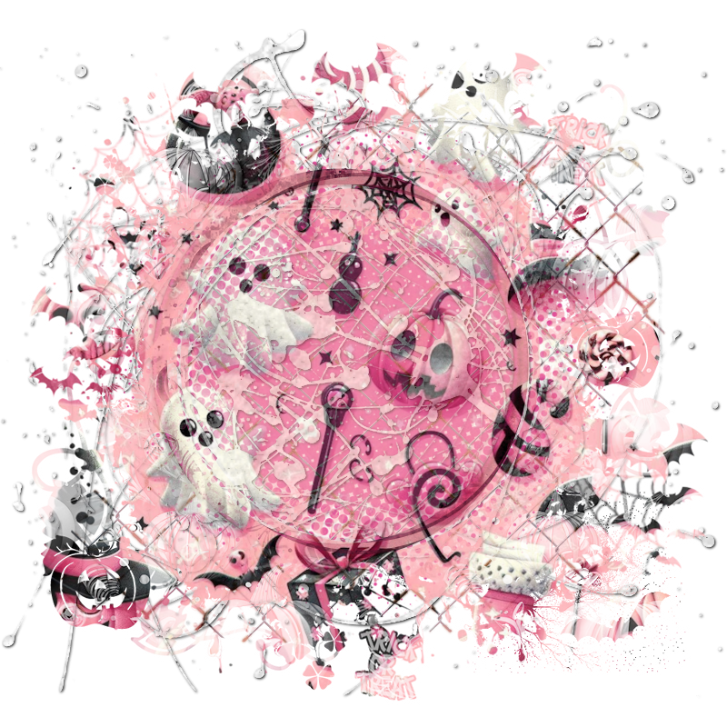 Halloween Cluster Frame 800 x 800 - Copyright Designs by Forte