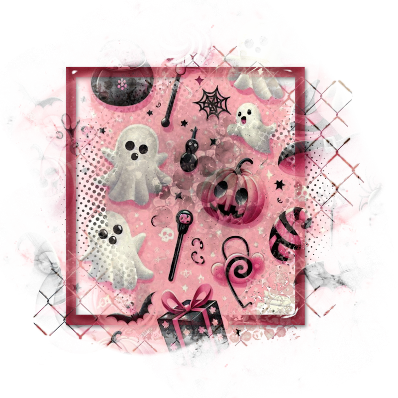 Halloween Cluster Frame 800 x 800 - Copyright Designs by Forte